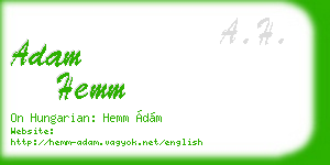 adam hemm business card